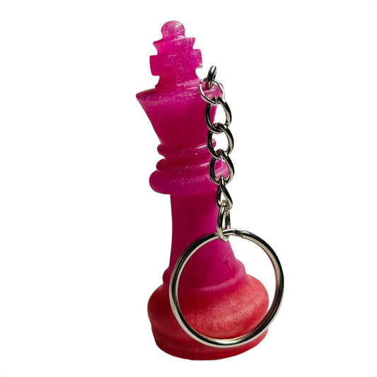 Pink King - Handmade Resin Keychain
