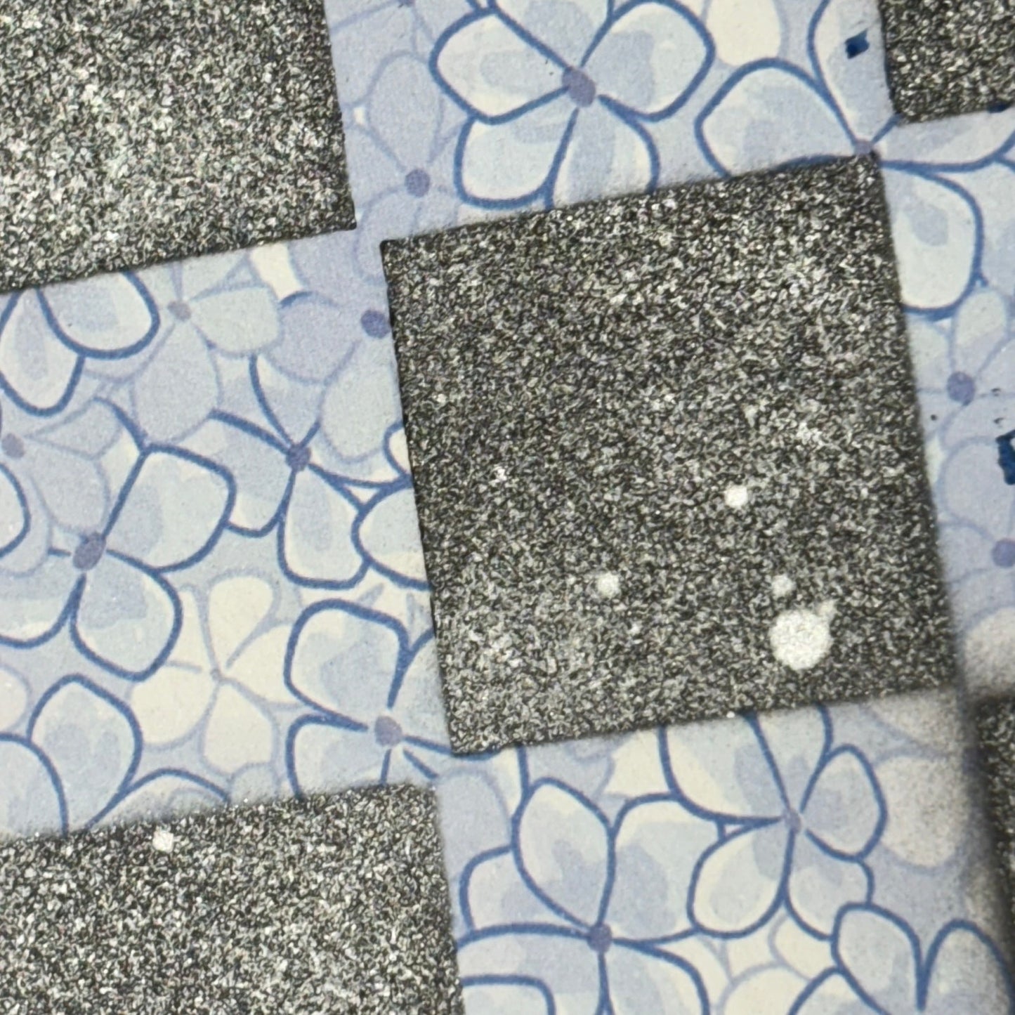 Blue & Black - Scrapbook Chess Board