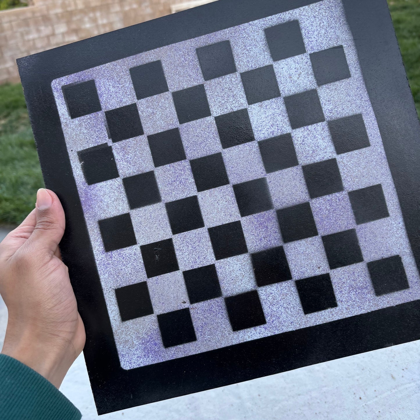 Purple Mist - Painted Chess Set