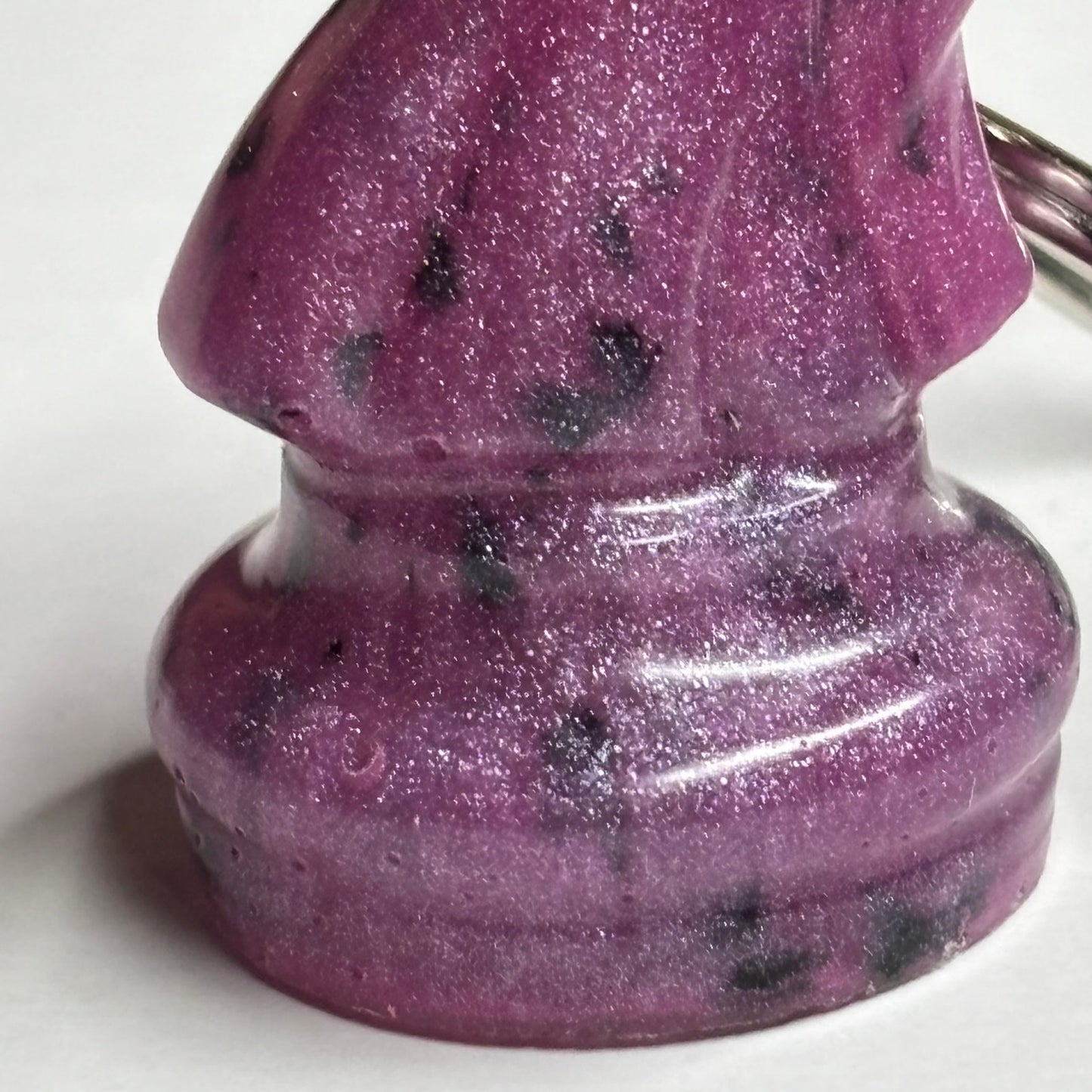 Spotted Purple Knight - Handmade Resin Keychain