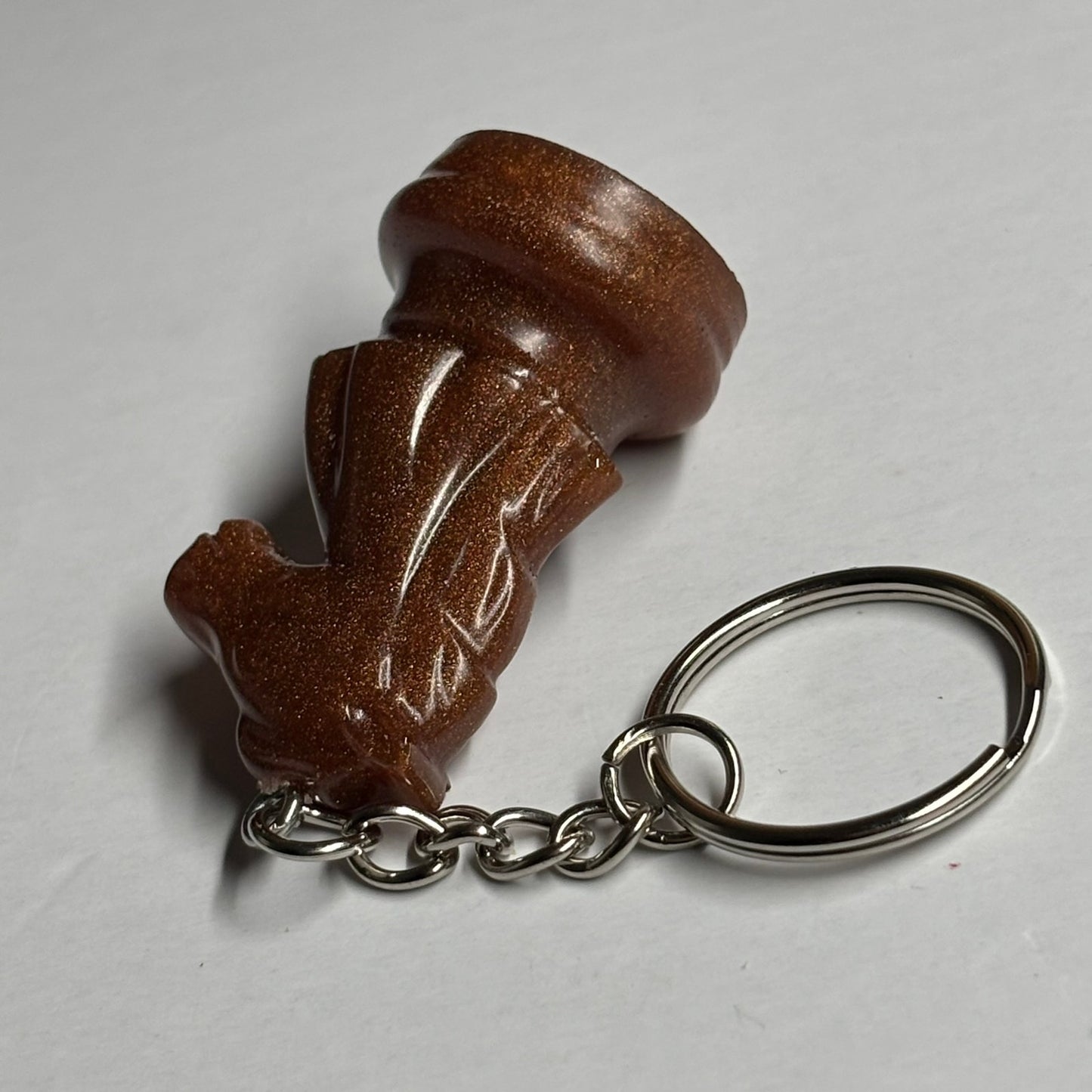 Bronze Knight - Handmade Resin Keychain