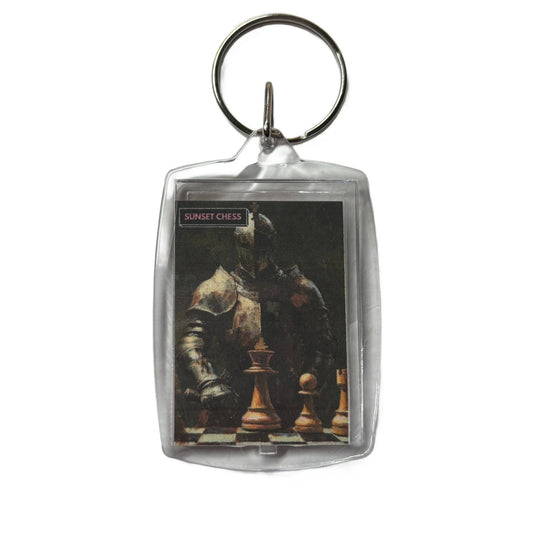 Brave Knight - Chess  Photo Keychain