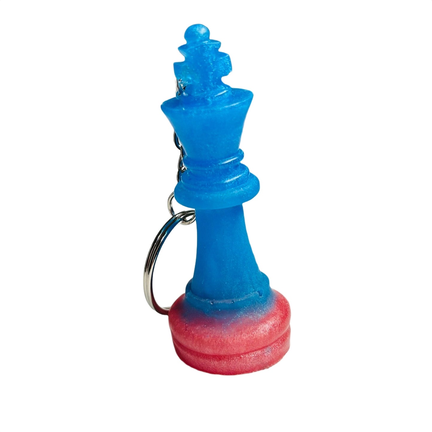 Blue/Pink King - Handmade Resin Keychain