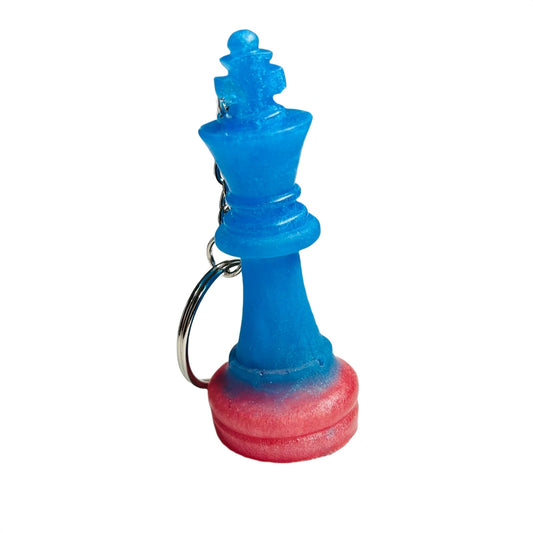 Blue/Pink King - Handmade Resin Keychain