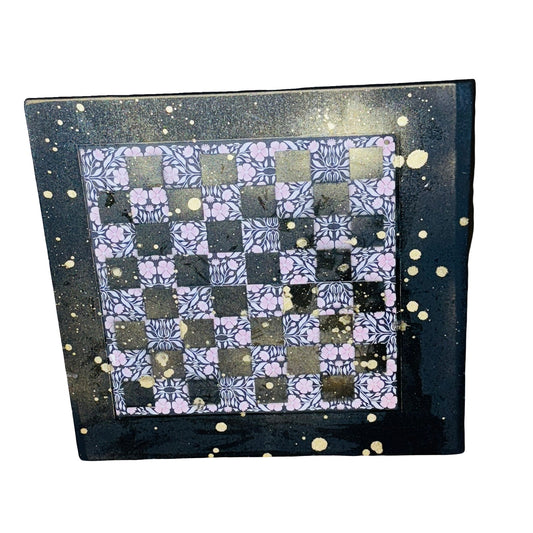 Vintage Gold Drops - Large Scrapbook Chess Board