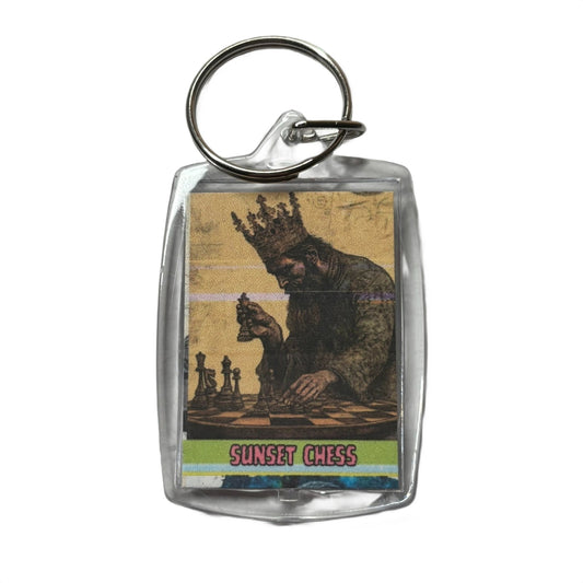 Kings Play - Chess  Photo Keychain