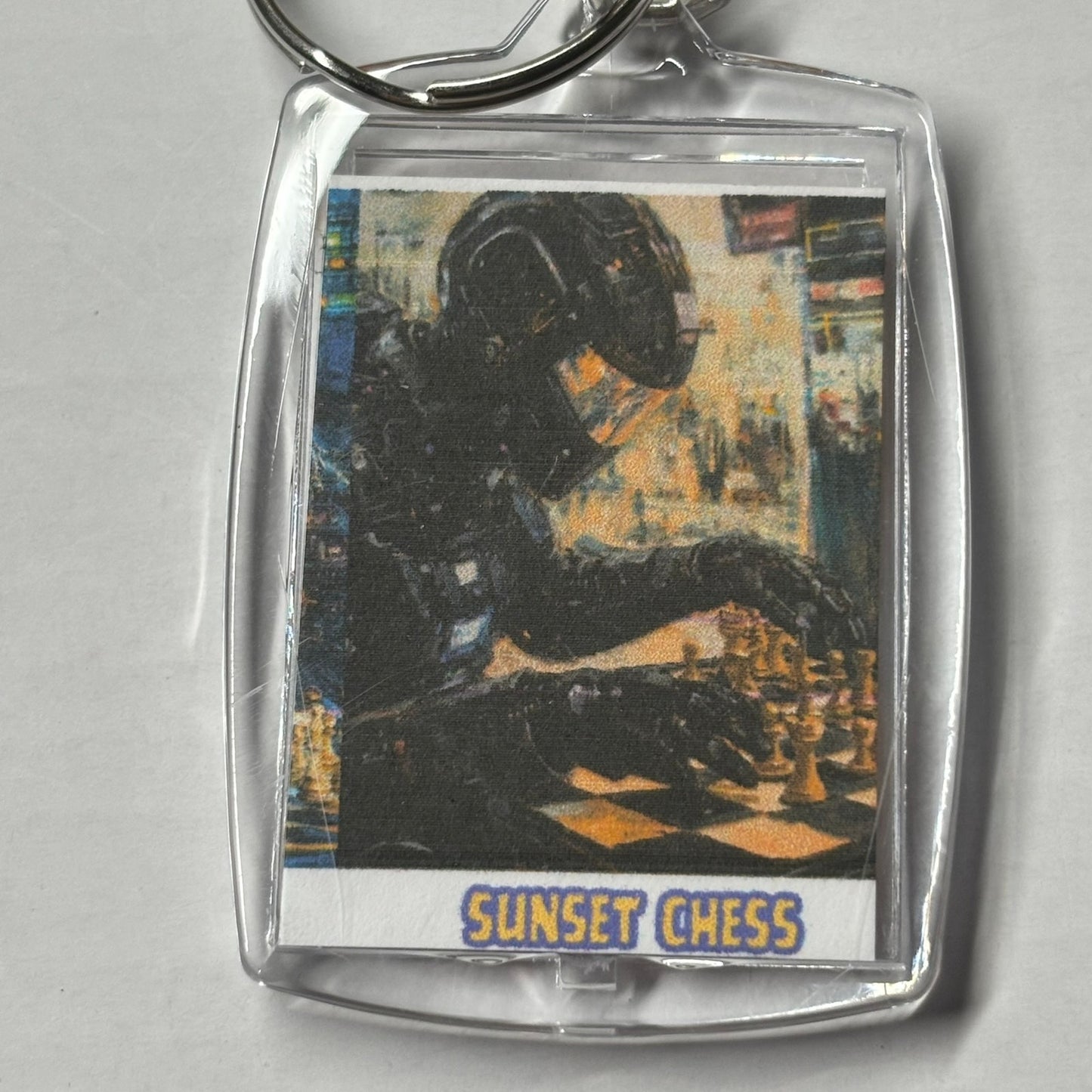 Space Agent - Chess  Photo Keychain