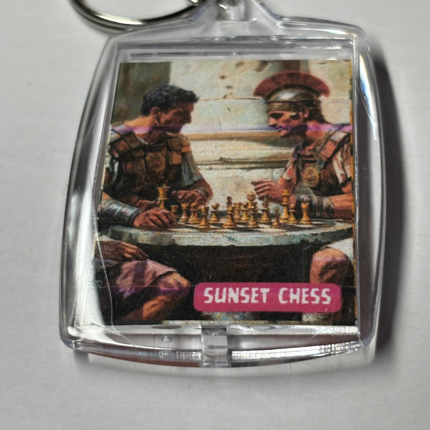 Roman Games - Chess  Photo Keychain