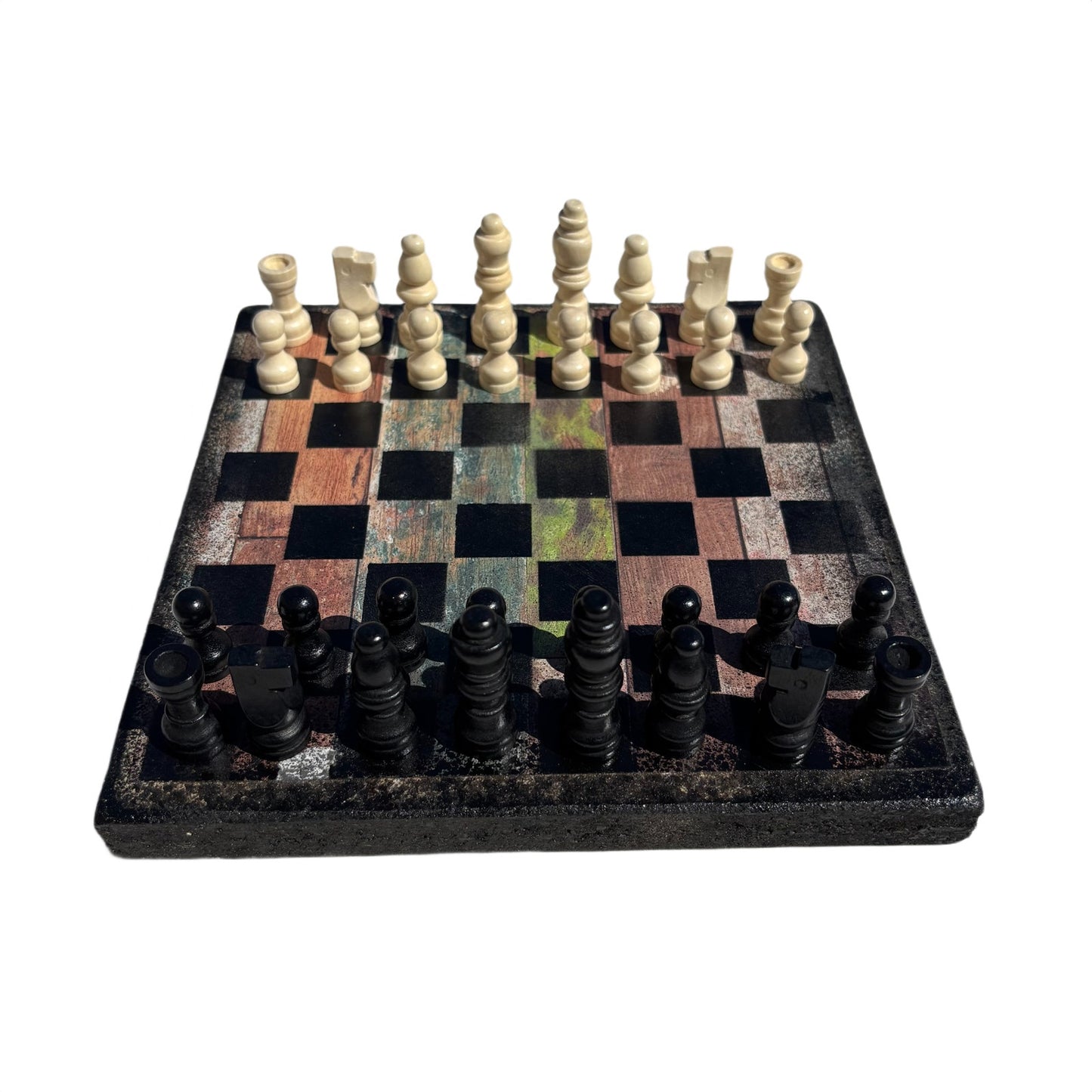 Rustic Design - Scrapbook Chess Set