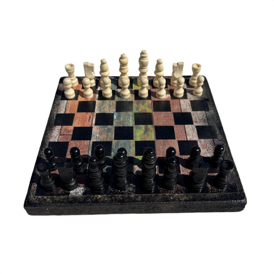 Rustic Design - Scrapbook Chess Set