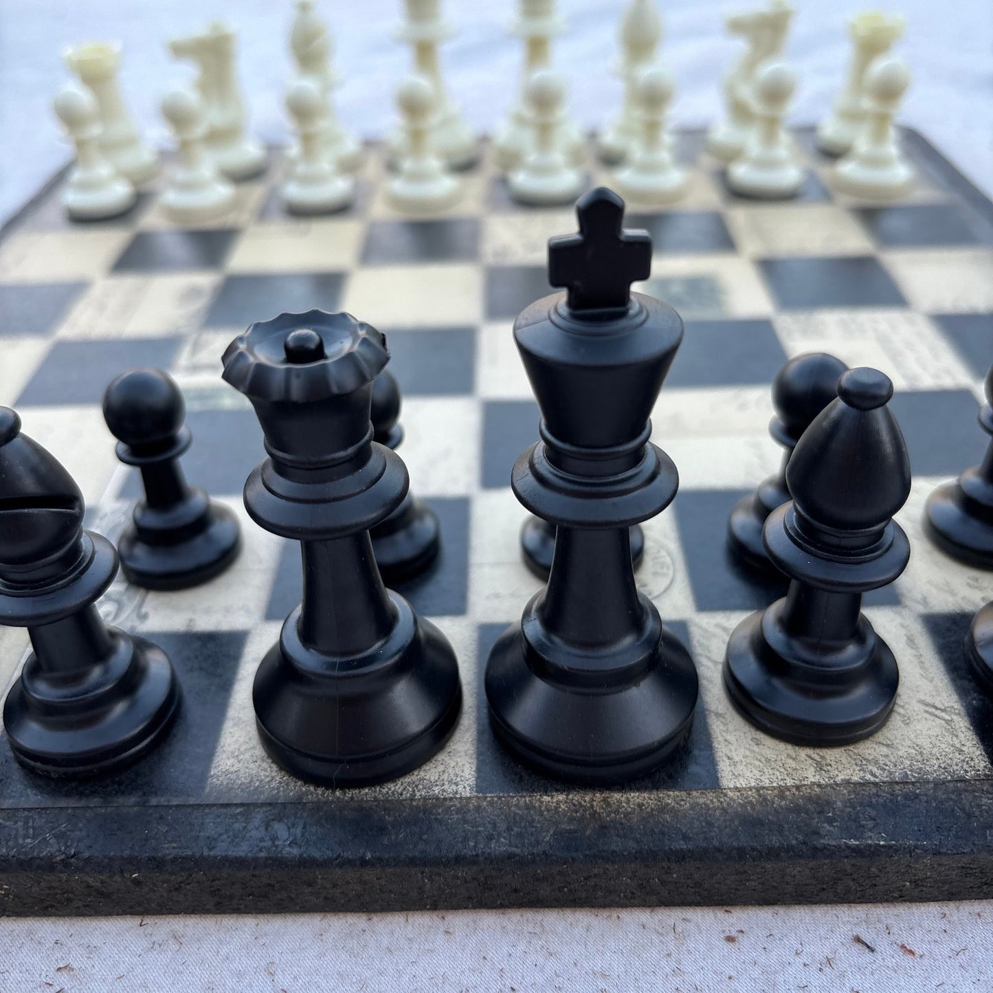 Old School Vintage - Scrapbook Chess Set