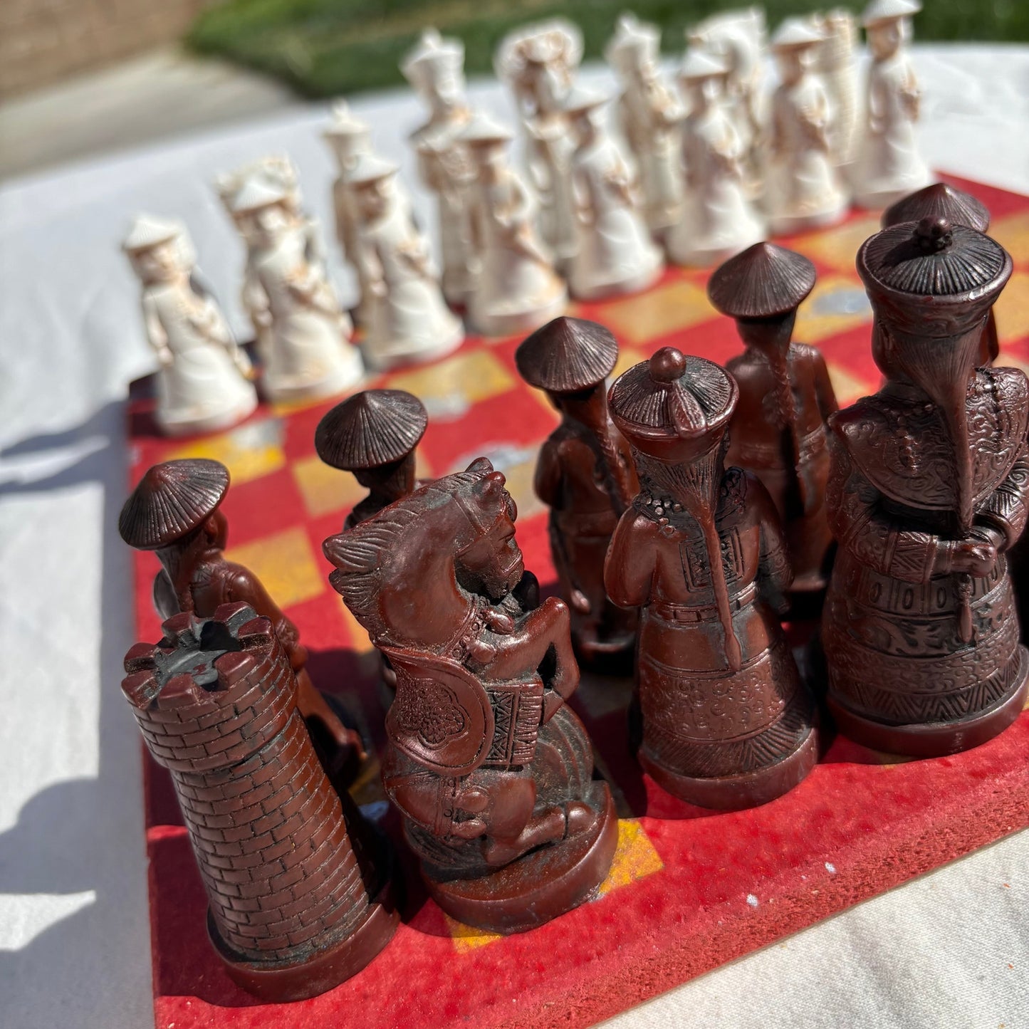 Spartan Yellow & Red - Chinese Edition Chess Set