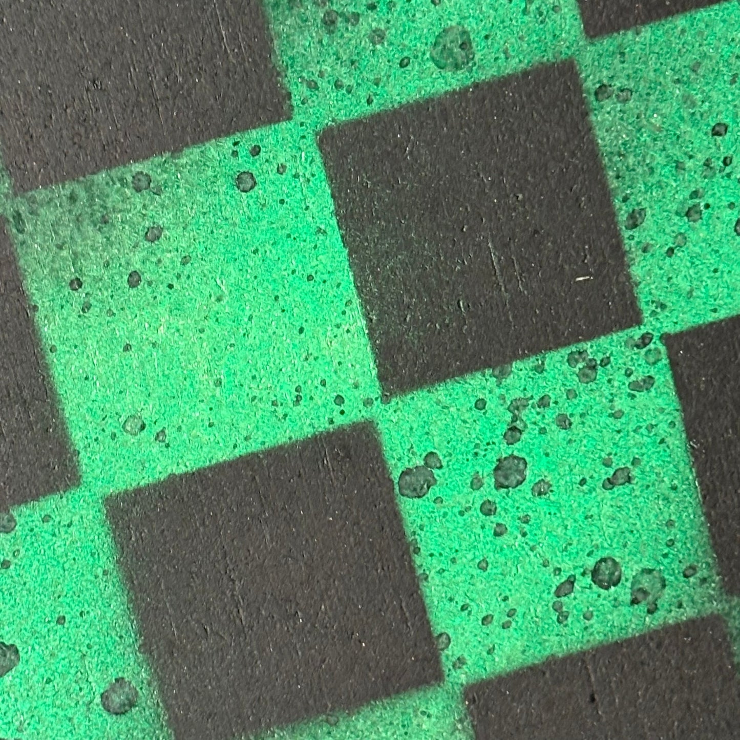 Stealth Green - Painted Chess Board