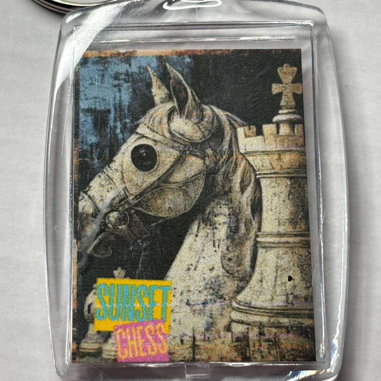 Vintage Knight - Chess  Photo Keychain