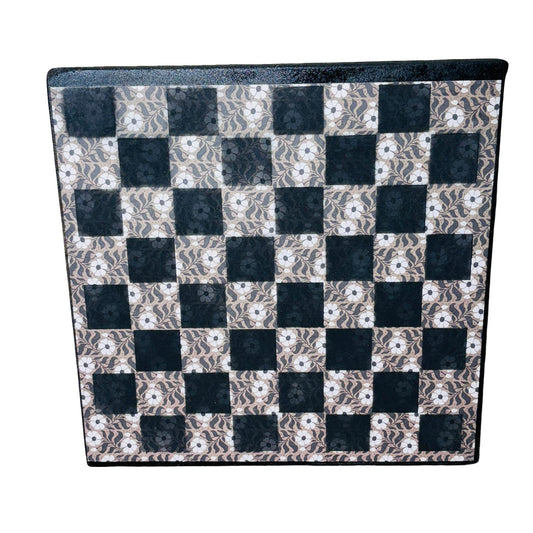 Simplistic Vintage Flowers - Scrapbook Chess Board