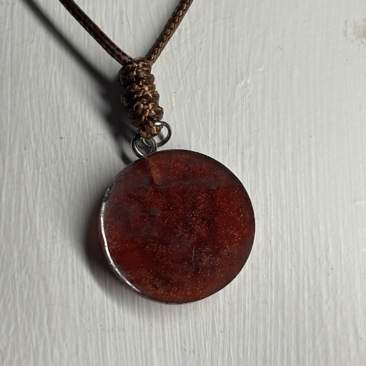 Vintage Red Queen - Handmade Resin Chess Necklace