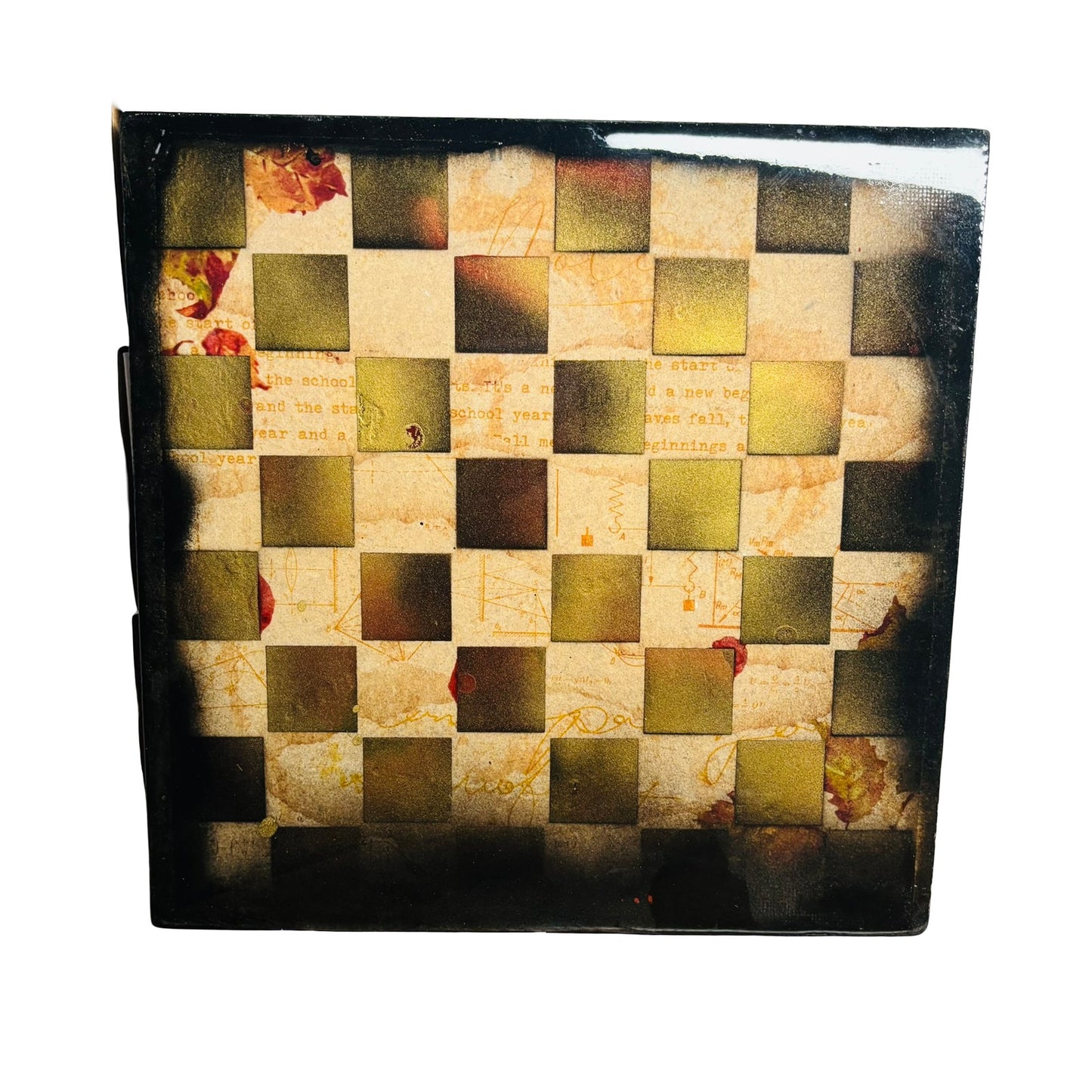 Vintage Gold - Resin Coated Chess Board