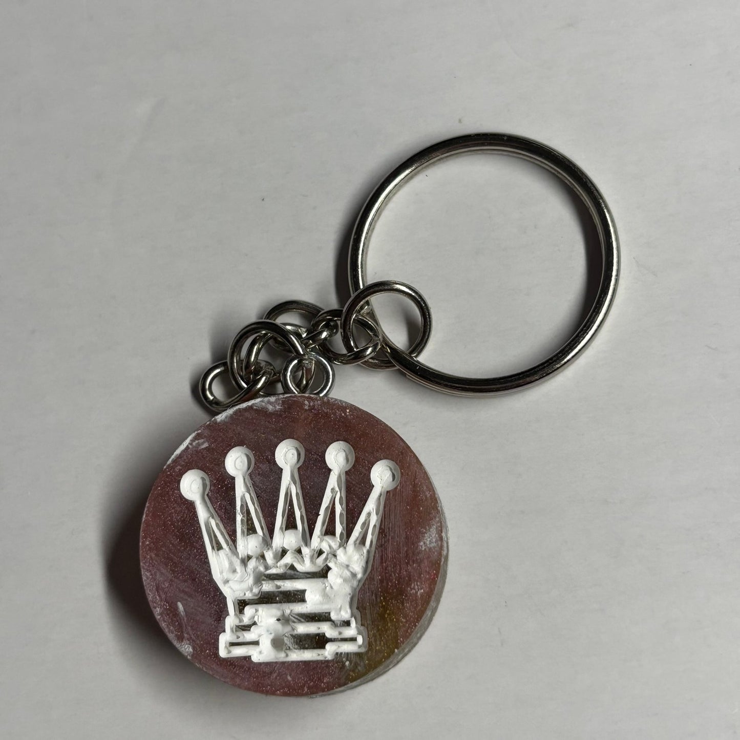 Smooth Brown Queen - Handmade Resin Keychain