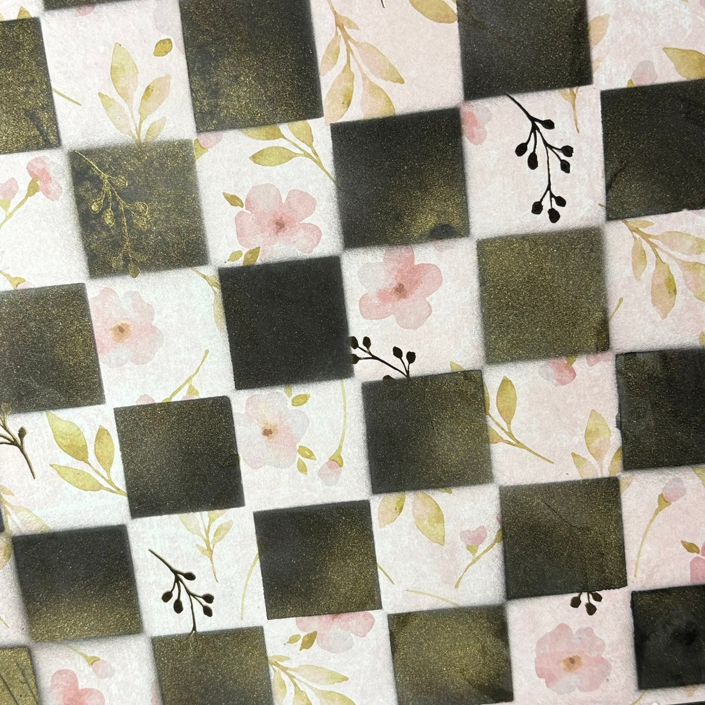 Soft Pink - Scrapbook Chess Board