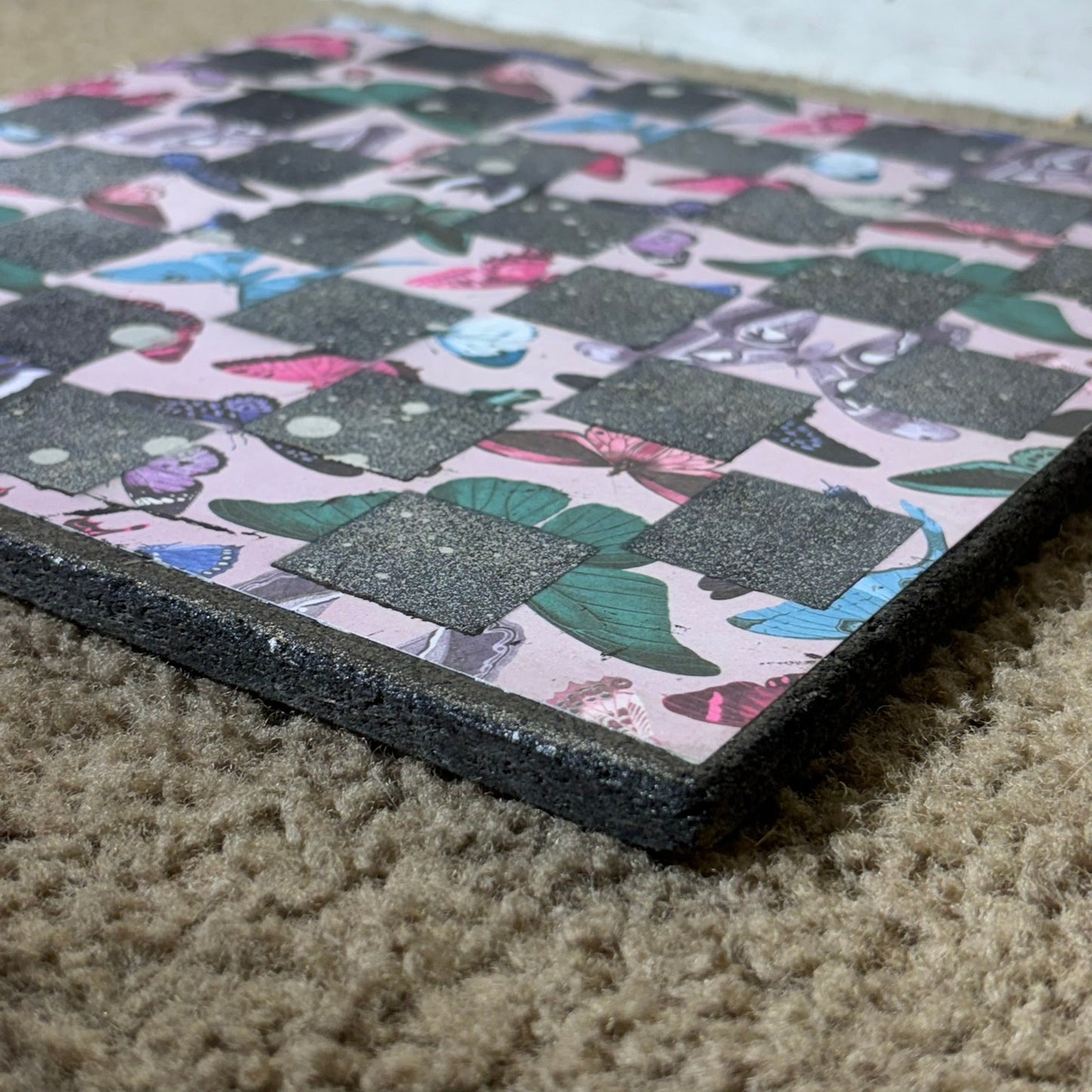 Vintage Butterflies - Scrapbook Chess Board
