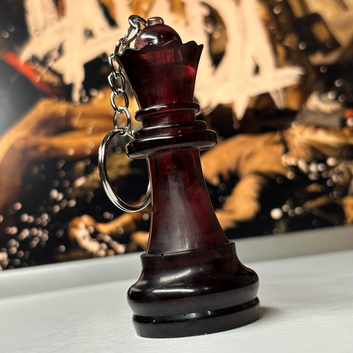 Widows Queen - Handmade Resin Keychain - Large Edition