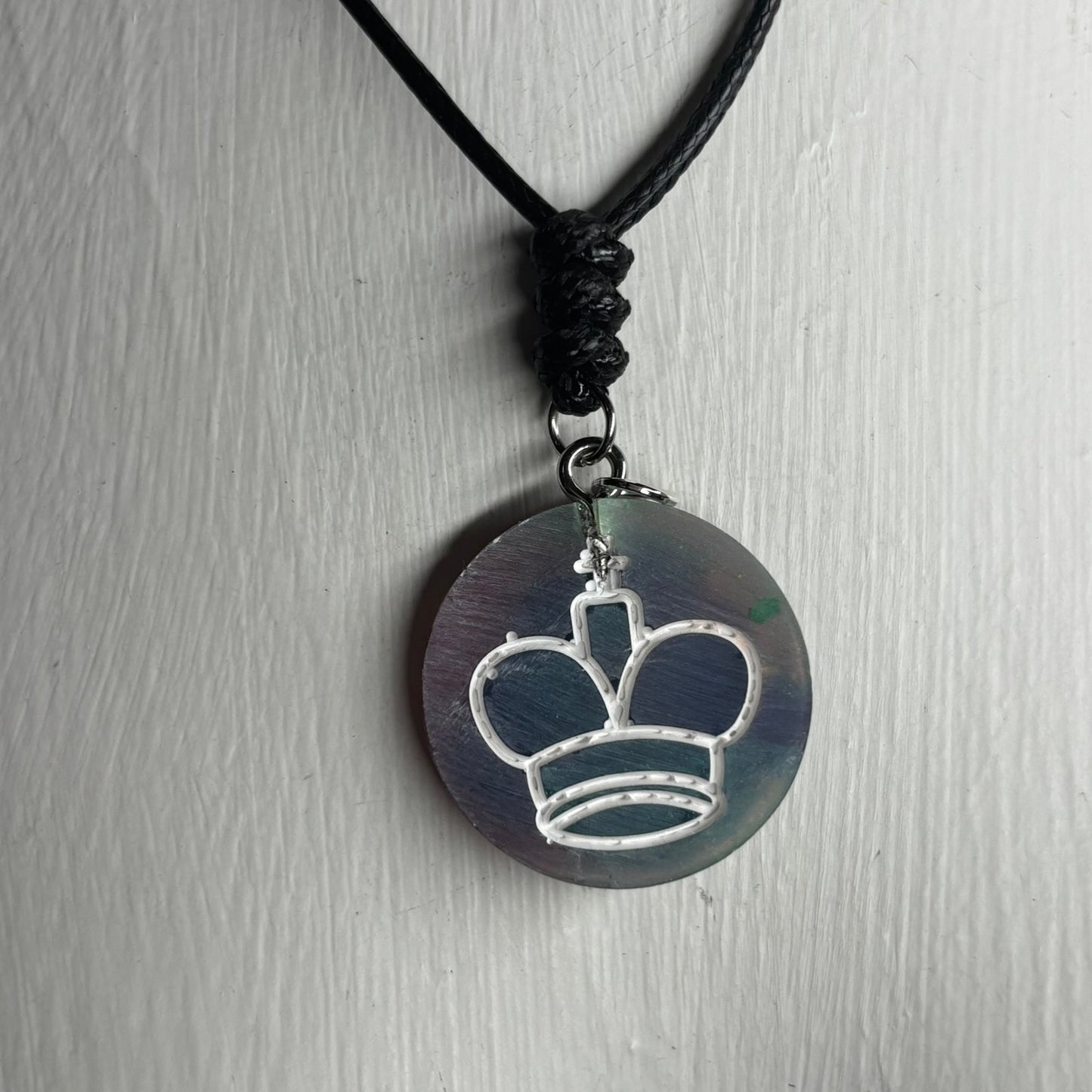 Cosmic King - Handmade Resin Chess Necklace