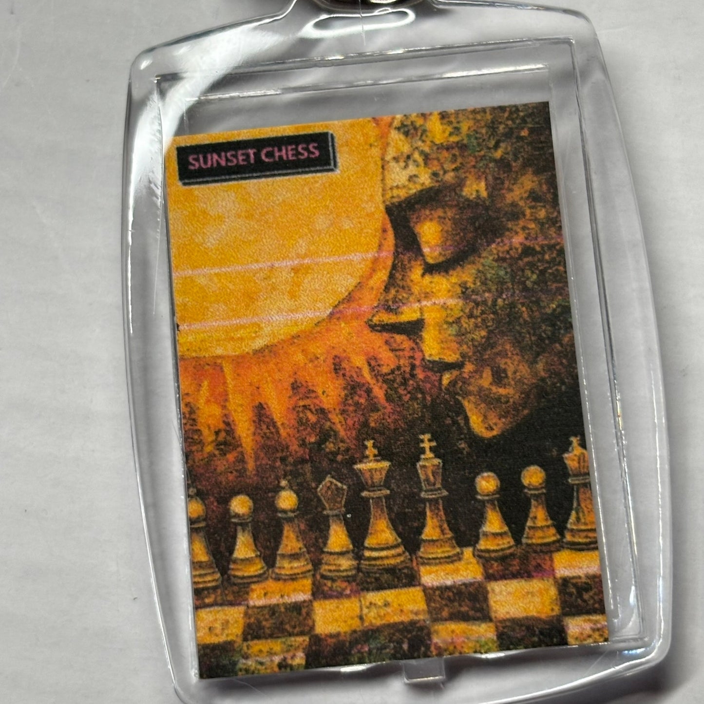 Sun Blaze - Chess  Photo Keychain