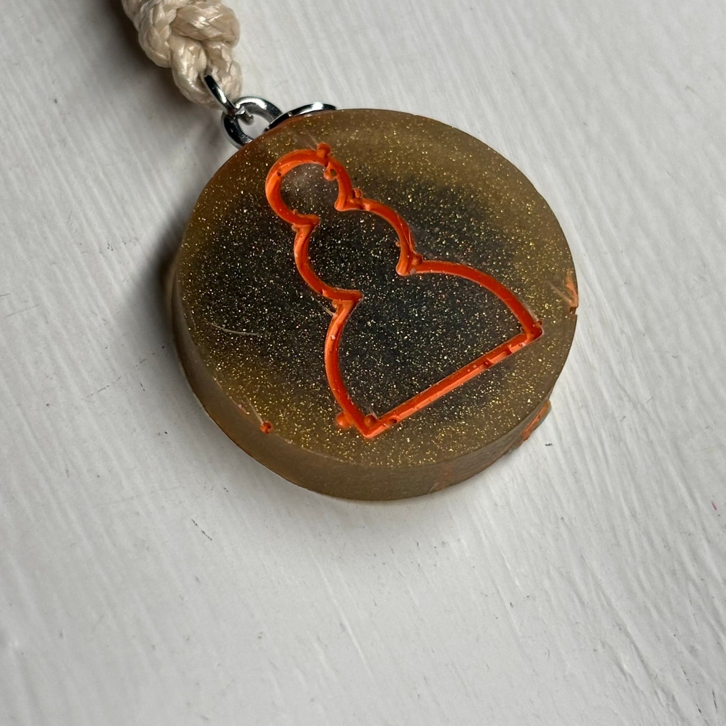Vintage Pawn - Handmade Resin Chess Necklace