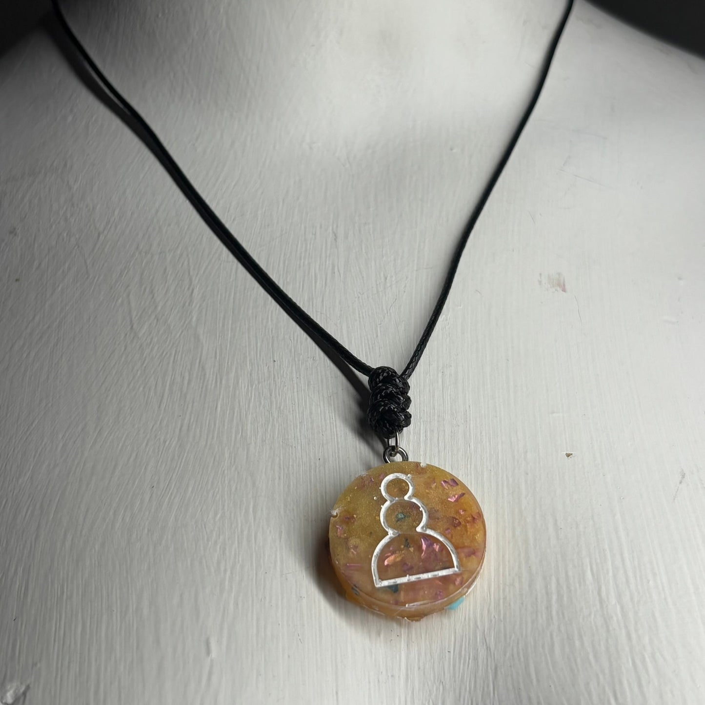 Banana Yellow Pawn - Handmade Resin Chess Necklace