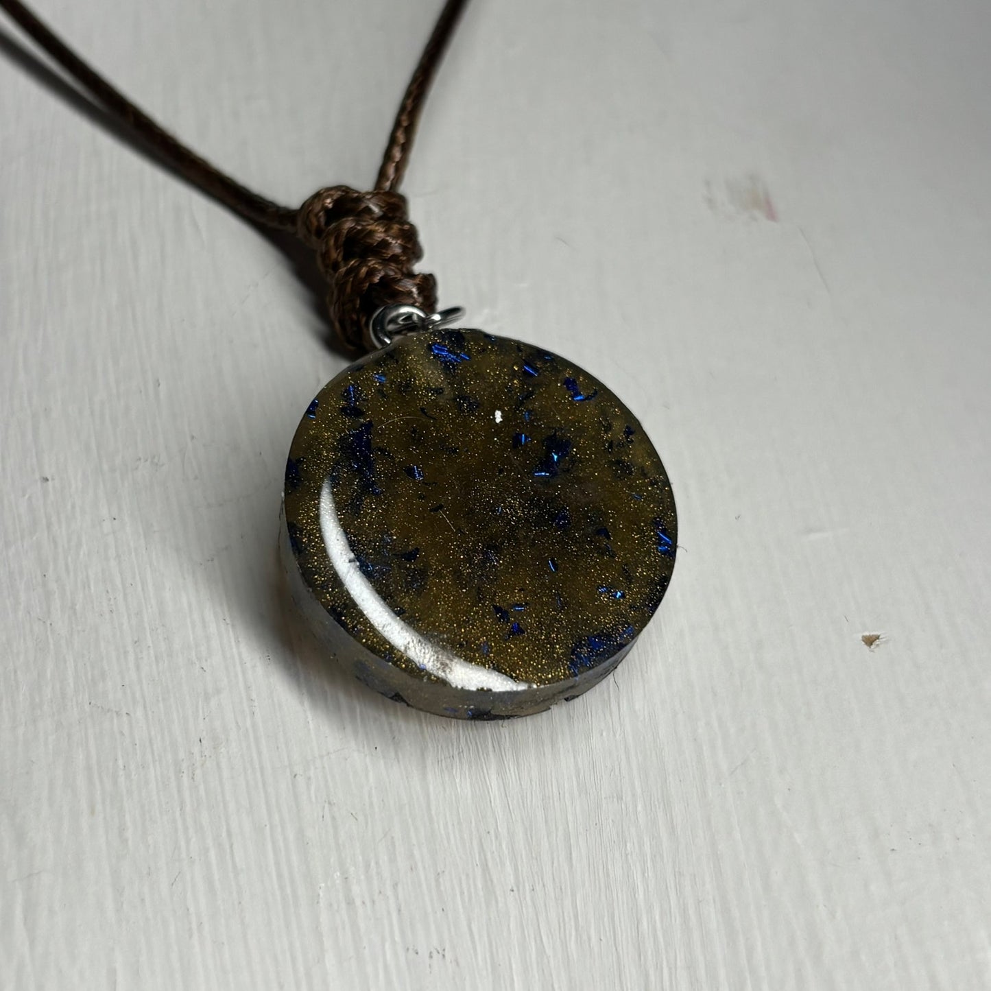 Luxury Brown Knight - Handmade Resin Chess Necklace