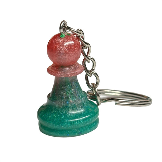 Tropical Vibes Pawn - Handmade Resin Keychain