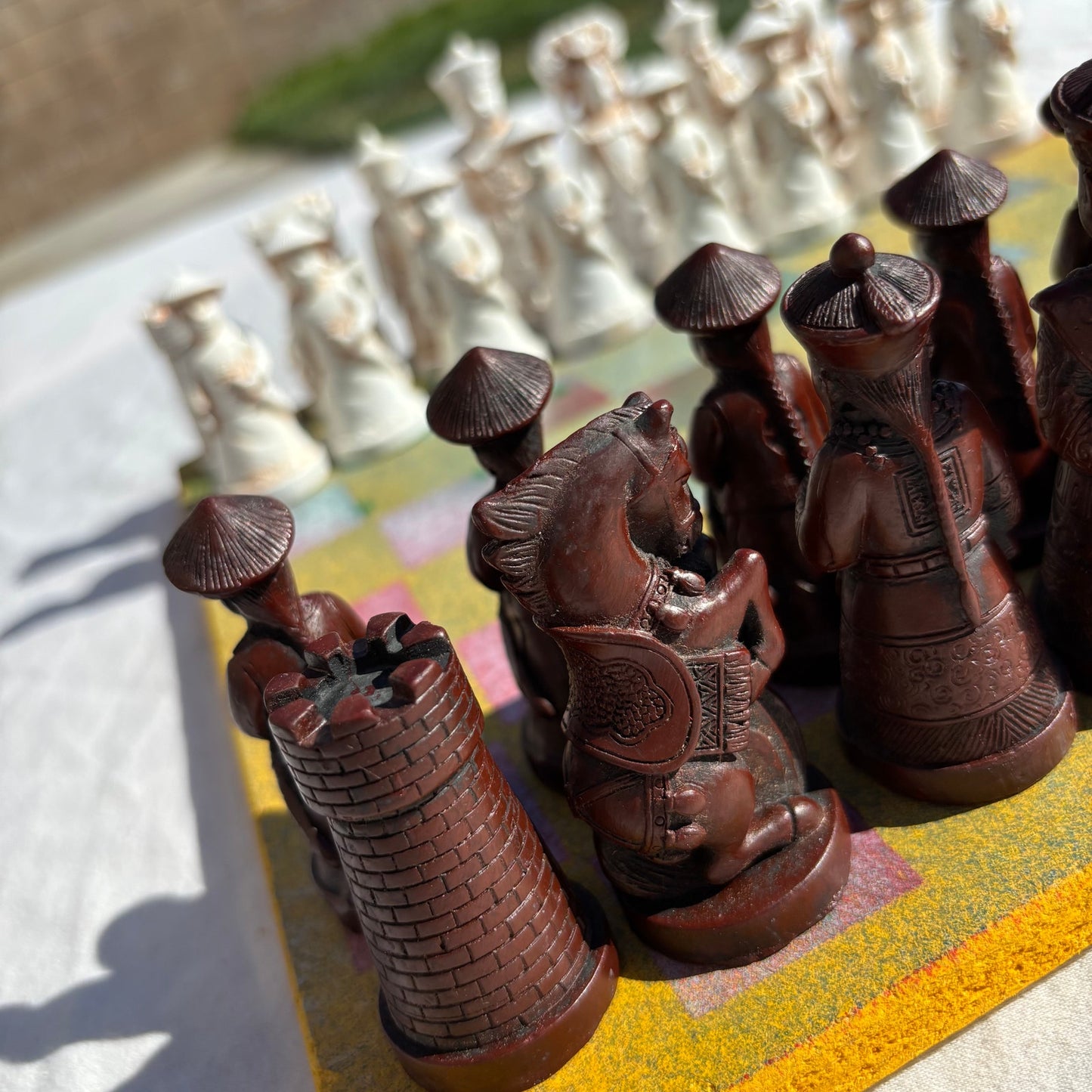 Colorful Sunshine Yellow - Chinese Edition Chess Set