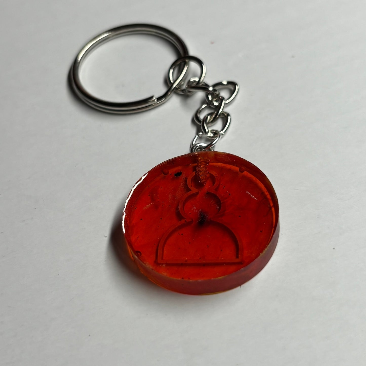 Transparent Red Pawn - Handmade Resin Keychain
