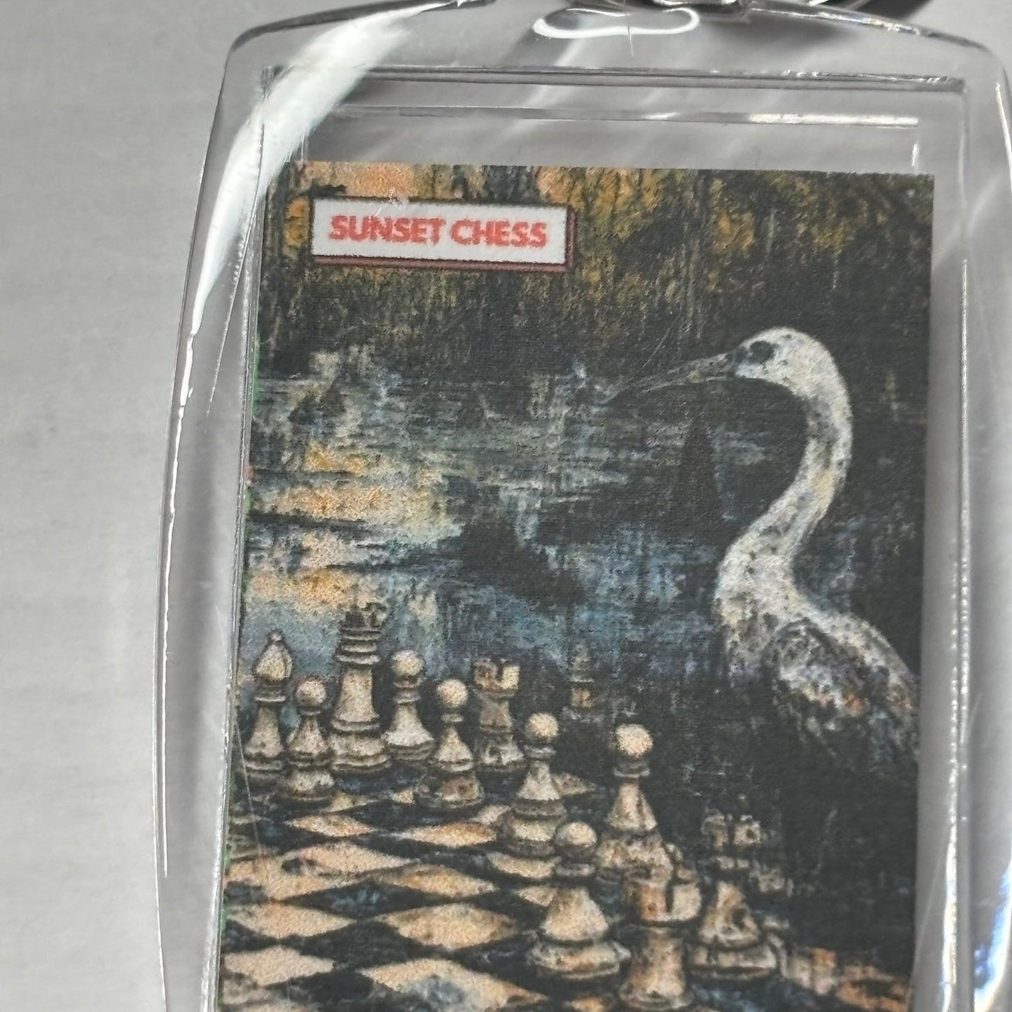 Swamp Duck - Chess  Photo Keychain