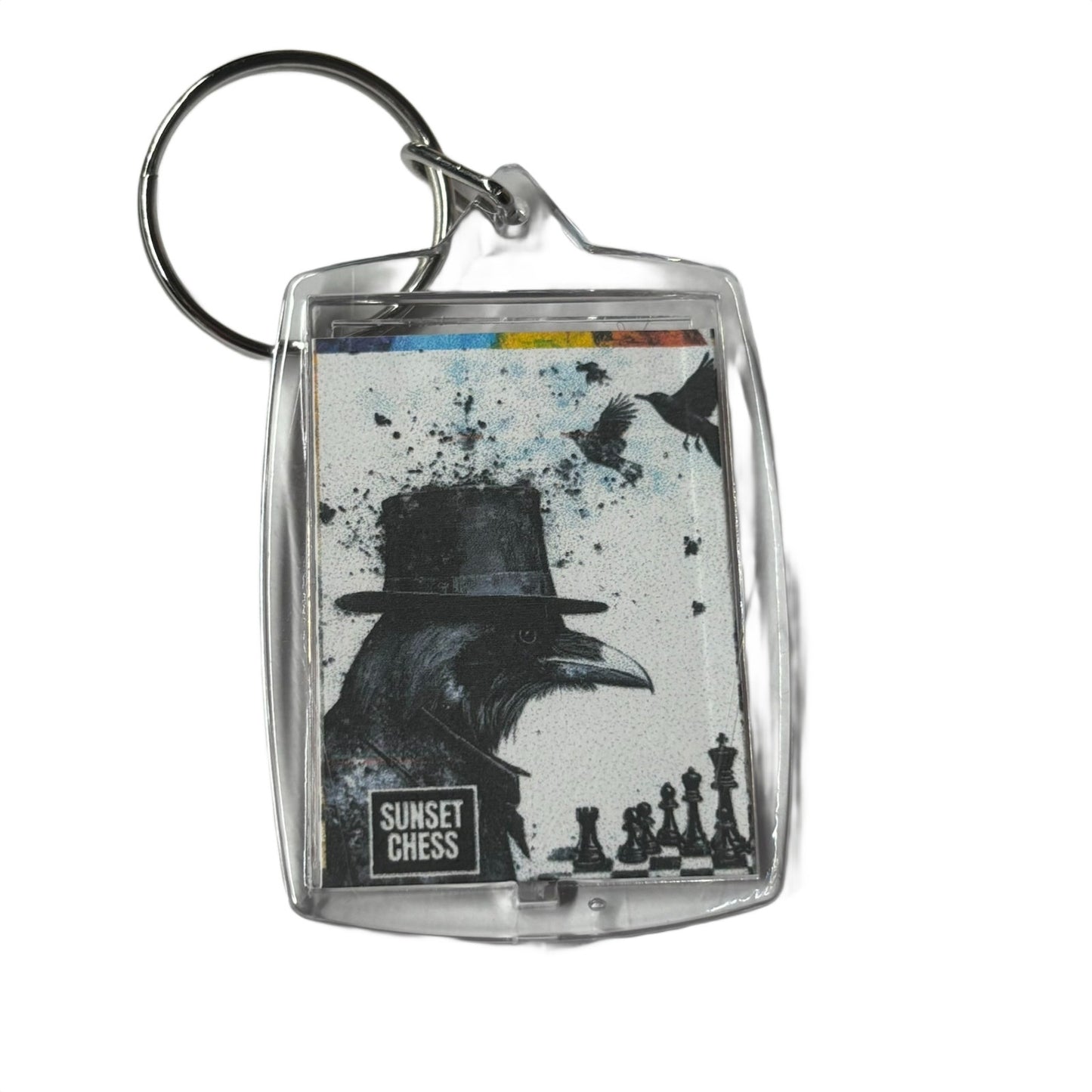 Raven Man - Chess  Photo Keychain