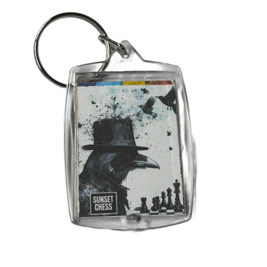 Raven Man - Chess  Photo Keychain