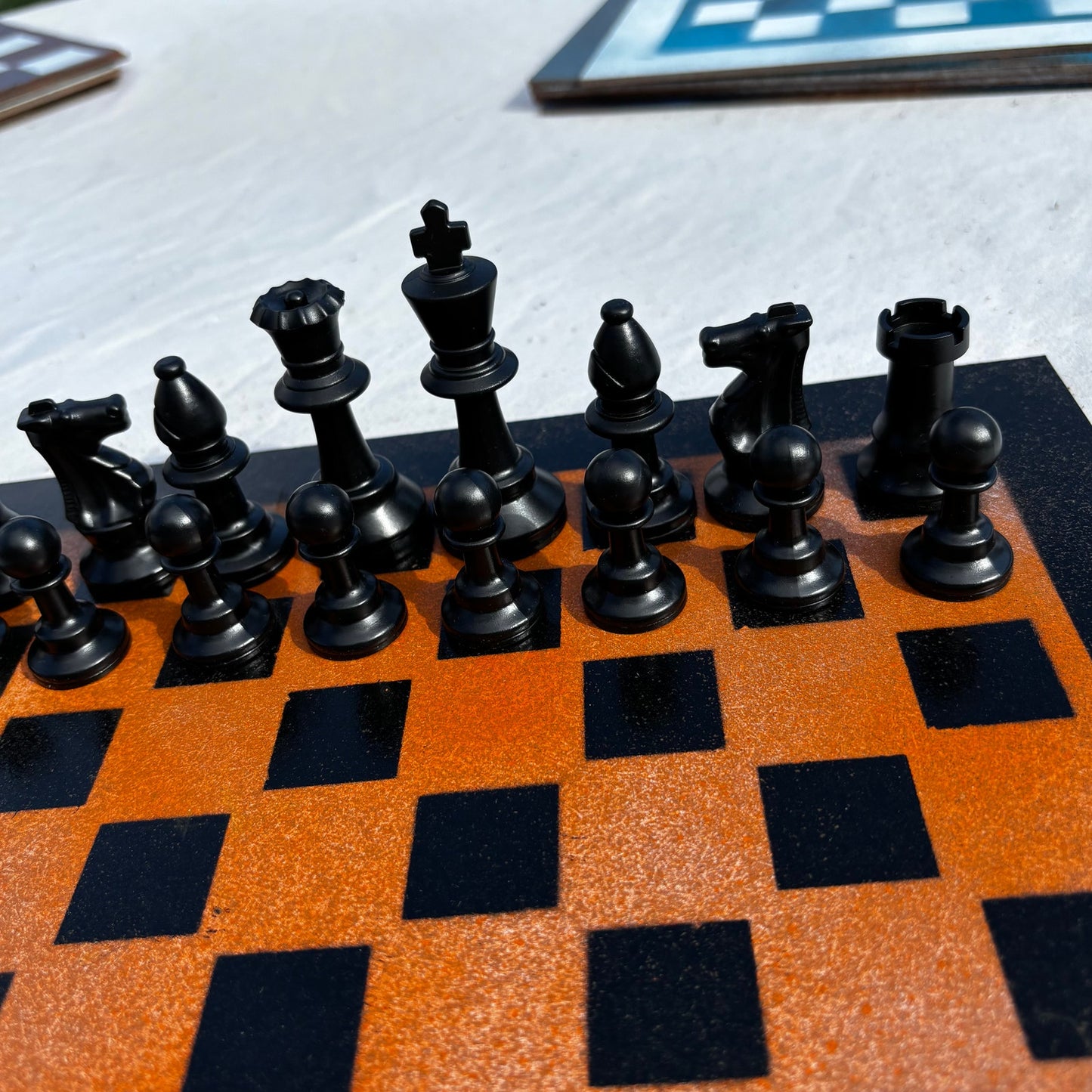 Safari Orange - Painted Chess Set