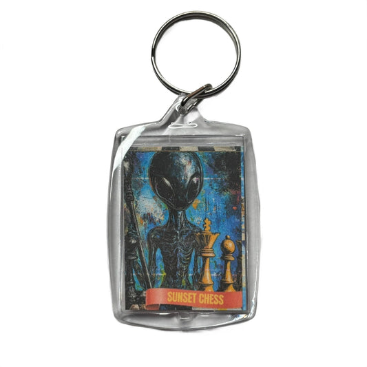 Alien - Chess  Photo Keychain