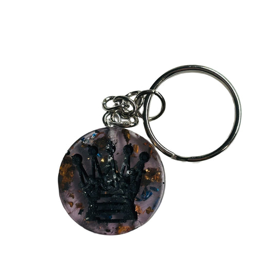 Royal Dark Queen - Handmade Resin Keychain