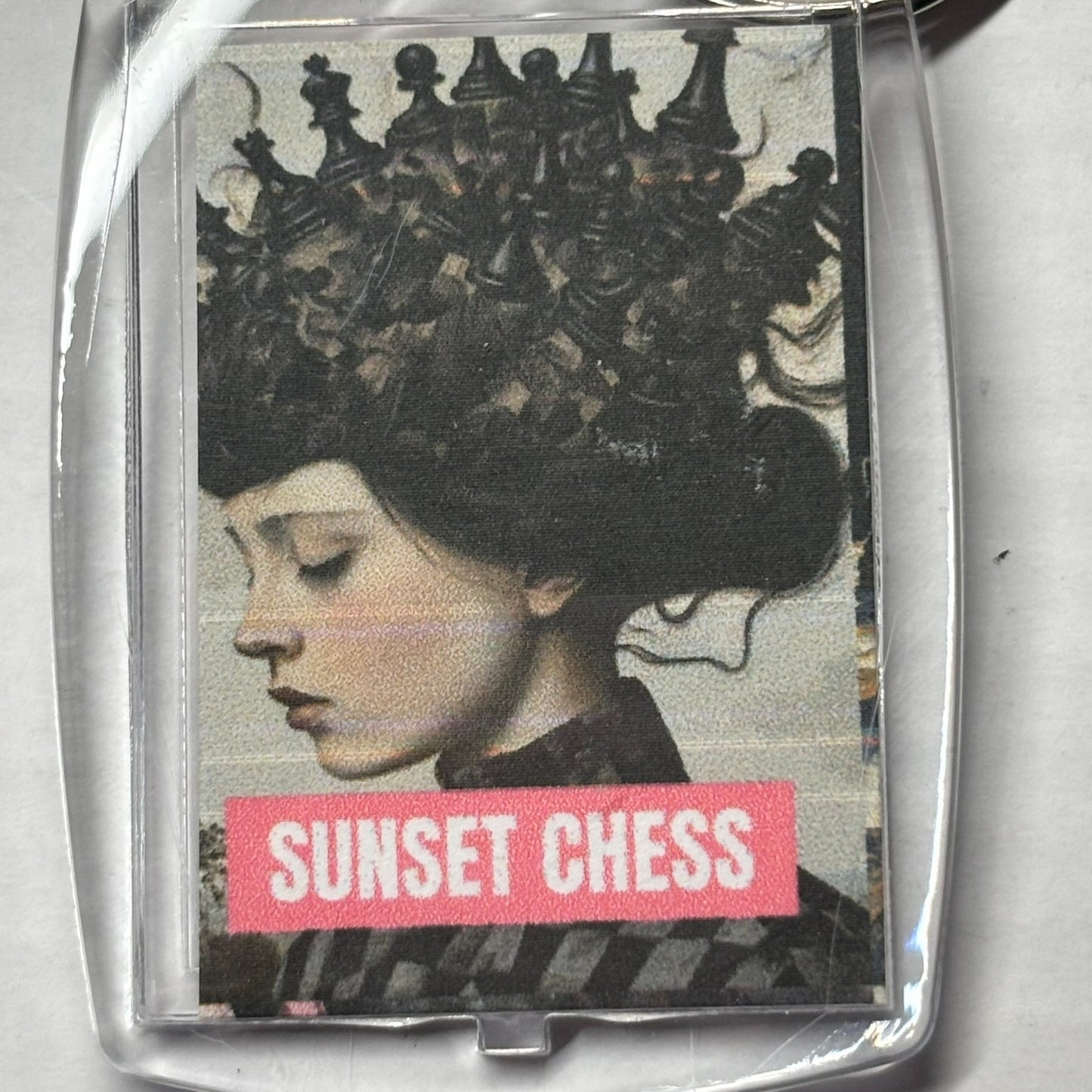 Chess Hair - Chess  Photo Keychain