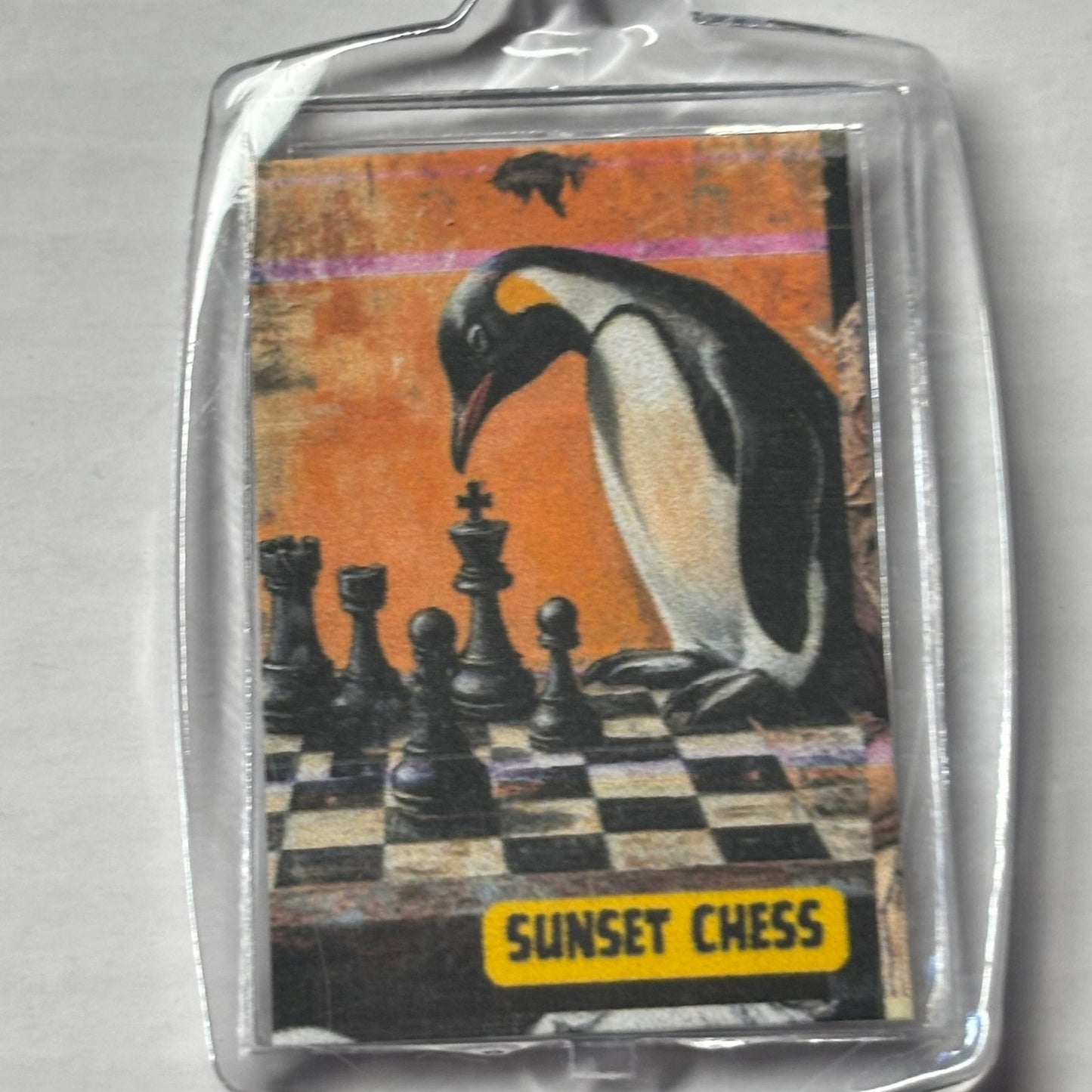 Solo Penguin - Chess  Photo Keychain