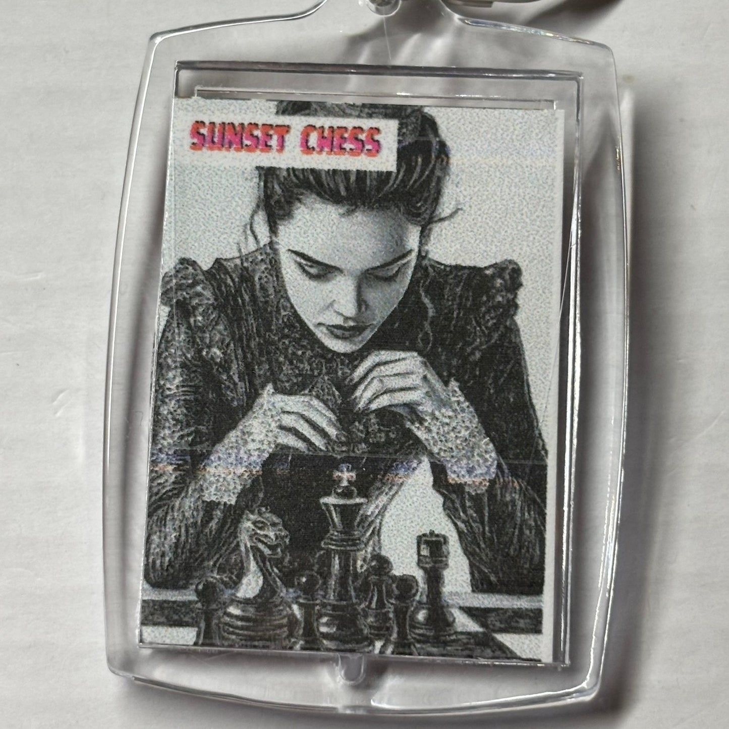 Thinking Queen - Chess  Photo Keychain