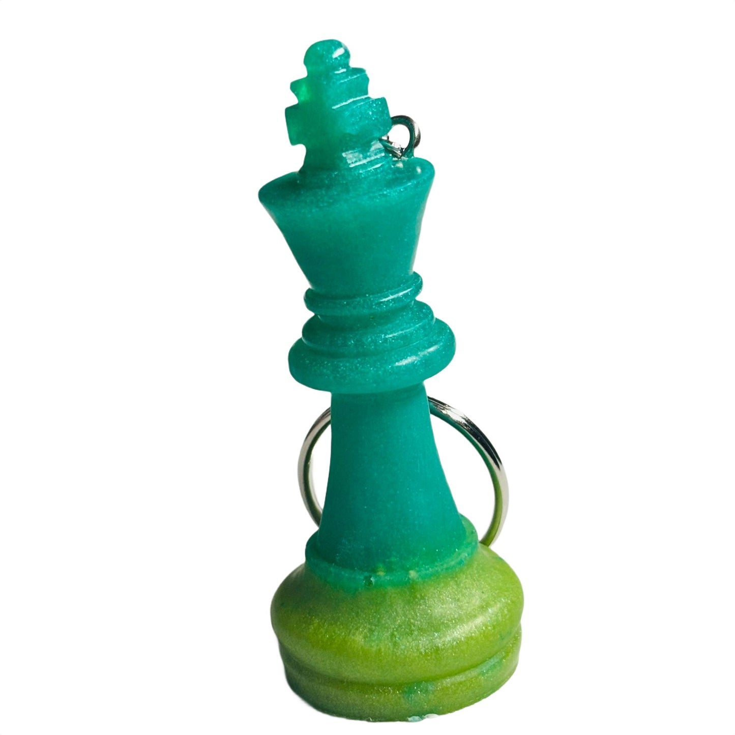 Green King - Handmade Resin Keychain