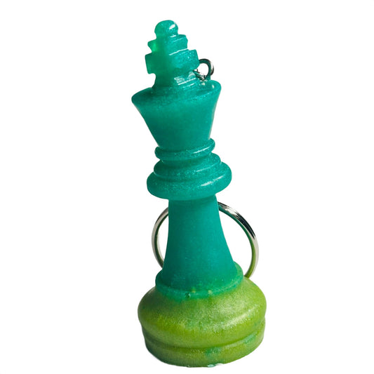 Green King - Handmade Resin Keychain