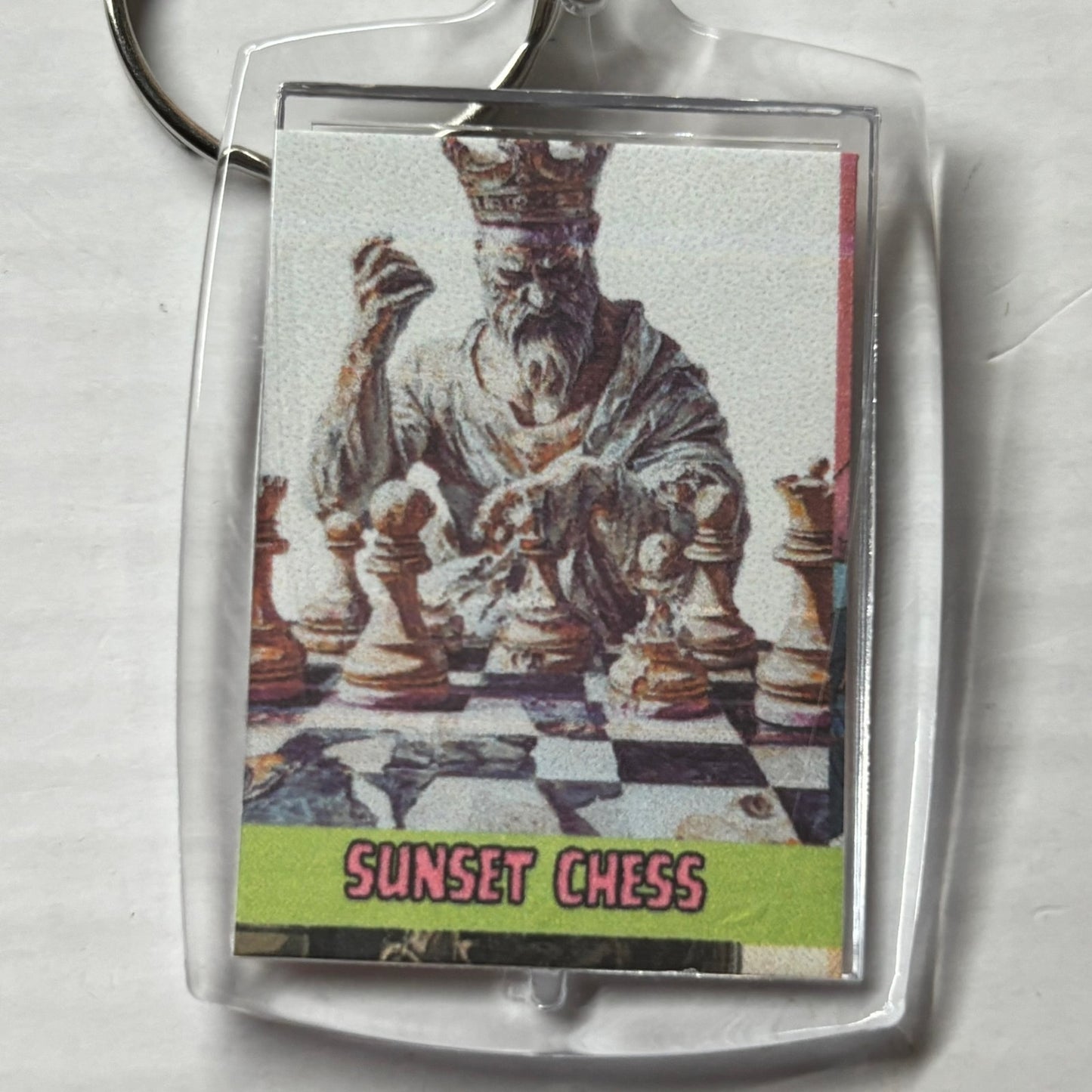 Stone King - Chess  Photo Keychain