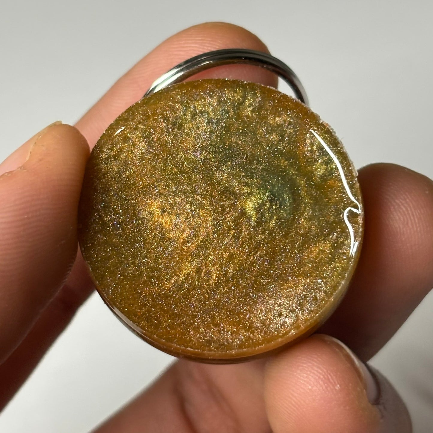 Luxury Green Pawn - Handmade Resin Keychain - Large Edition