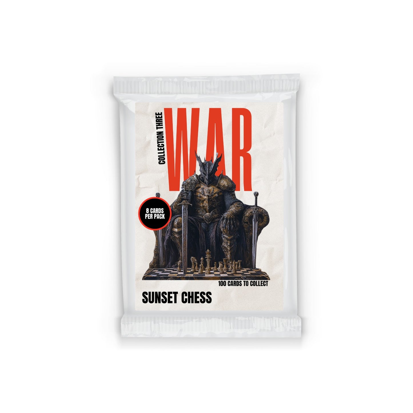 War Collection Three - Sunset Chess Scrapbook Card Pack