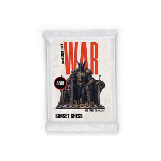War Collection Three - Sunset Chess Scrapbook Card Pack