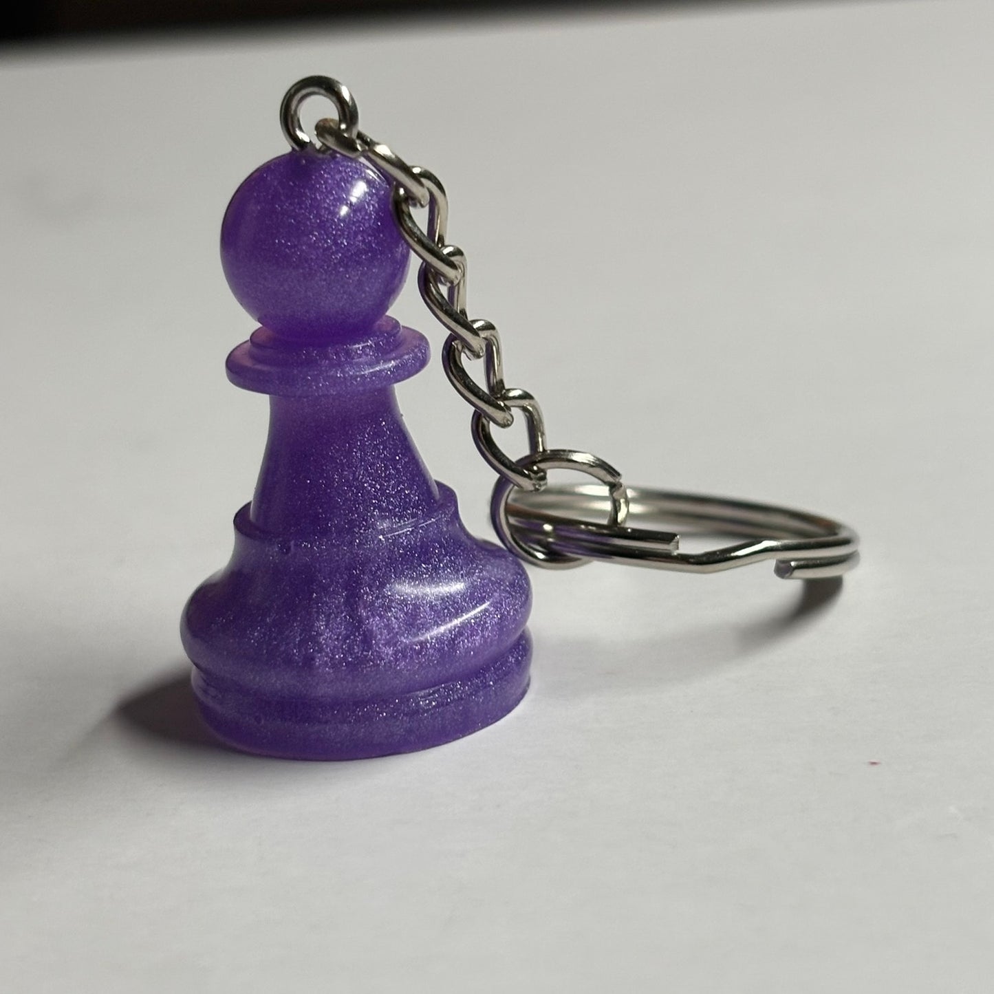 Purple Pawn - Handmade Resin Keychain