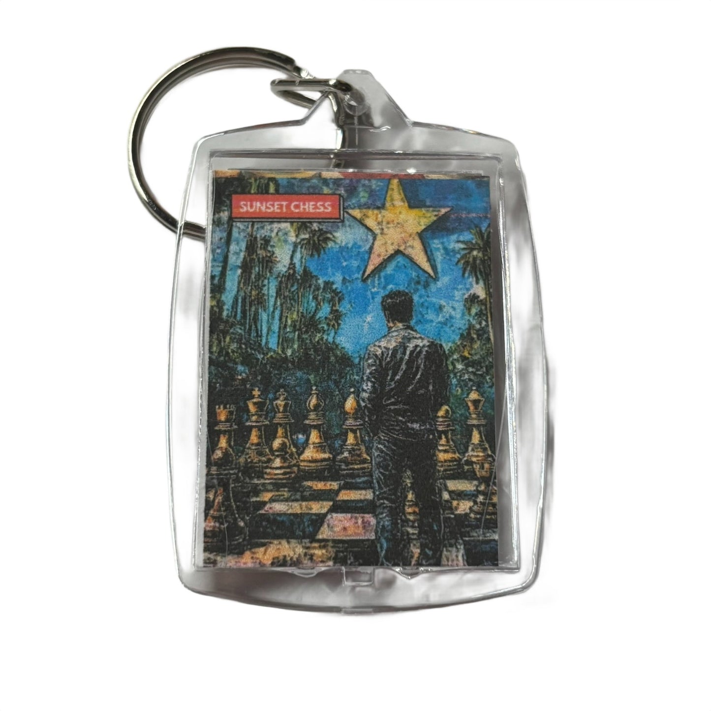 The Star - Chess  Photo Keychain